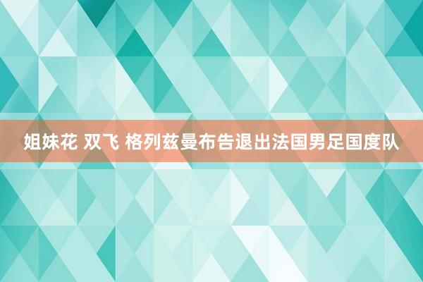 姐妹花 双飞 格列兹曼布告退出法国男足国度队