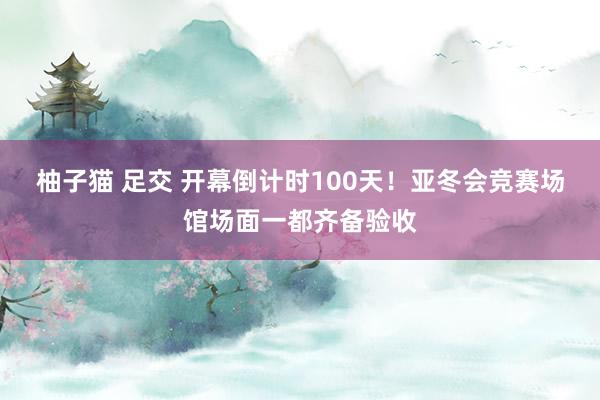 柚子猫 足交 开幕倒计时100天！亚冬会竞赛场馆场面一都齐备验收