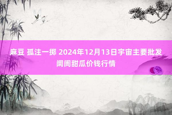 麻豆 孤注一掷 2024年12月13日宇宙主要批发阛阓甜瓜价钱行情